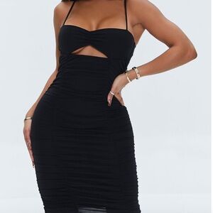 F21 Ribbed Cutout Bodycon Dress